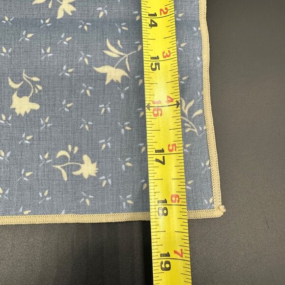 Vintage Placemats Napkins Set 1980s Floral Country Blue Taiwan Flowers Retro - Picture 9 of 10